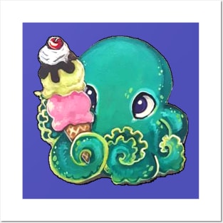 Octo-Puff-Ice Cream Day! Posters and Art